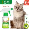 Natural Flea and Tick Home Spray for Dogs Cats Ferret Mosquito Bug Repellent Carpet Flea Killer Pet Pest Control House Flea Treatment Indoor Organic P