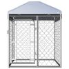 Outdoor Dog Kennel with Roof 39.4"x39.4"x49.2"