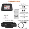 990FT Radius Dog Training Collar Wireless Fence IPX6 Waterproof Pet Beep Vibration Electric Shock Fence System 3 Channels Rechargeable Transmitter Rec