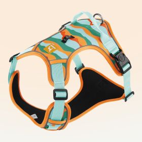 Dog Chest And Back Reflective Commuter Hand Holding Rope (Option: Orange-XL)