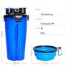 Storage Pet Food and Water Cup Feeding Dogs Out Portable Dog Cups Silicone Collapsible Water Bowl